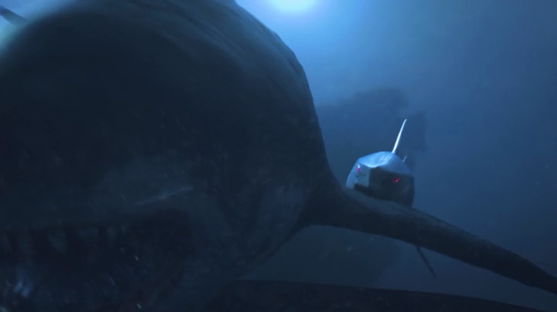 Illustration for article titled Mega Shark vs Mecha Shark - Like Pacific Rim with sharks